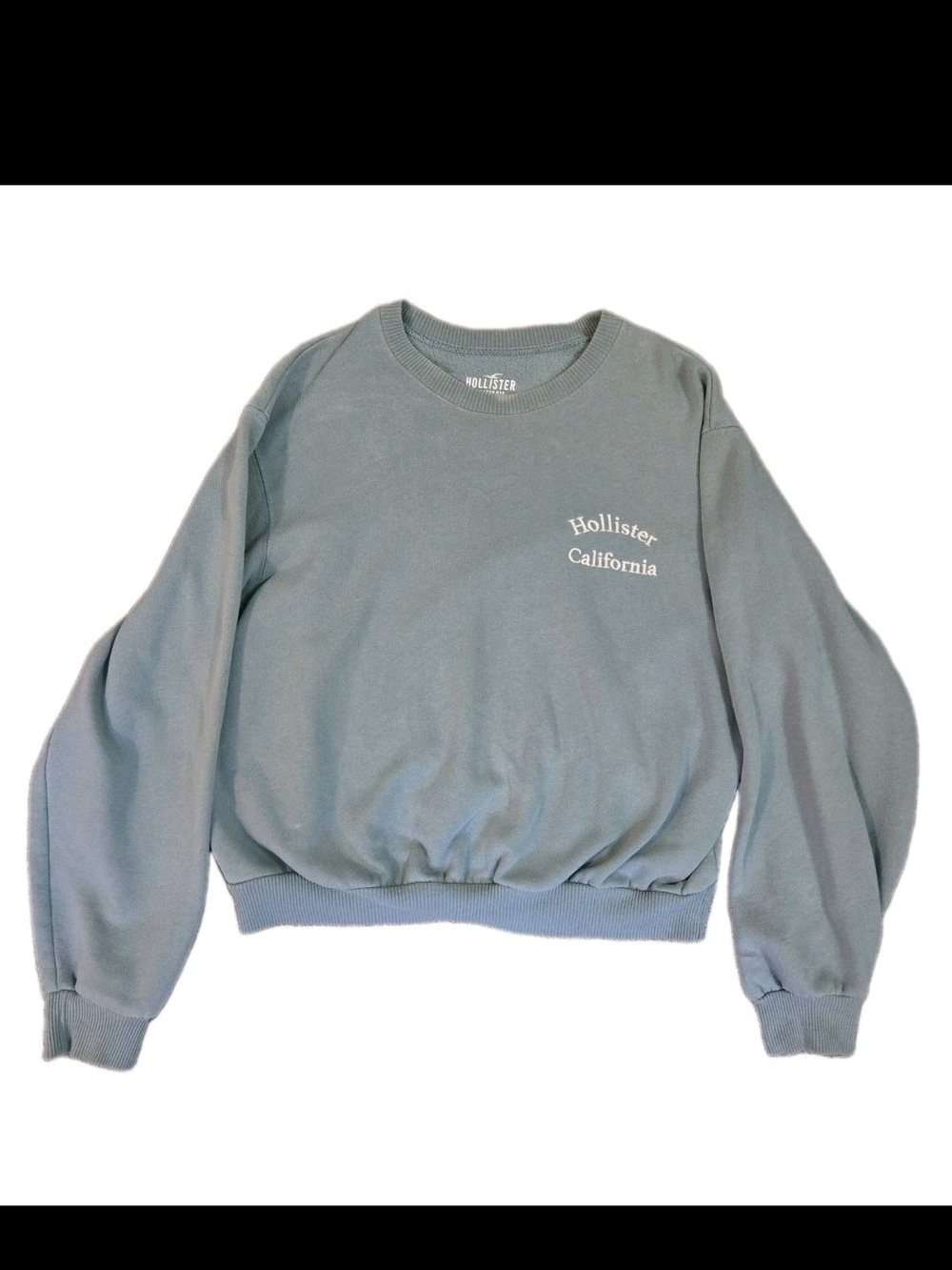 Hollister Sage Green Embroidered California Crewneck XS